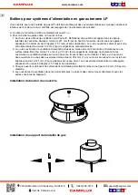 Preview for 14 page of Camplux FP19MB Instructions For Installation And Use Manual