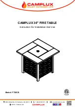 Camplux FT30CB Instructions For Installation And Use Manual preview