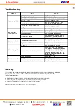 Preview for 11 page of Camplux FT30CB Instructions For Installation And Use Manual