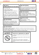 Preview for 14 page of Camplux FT30CB Instructions For Installation And Use Manual