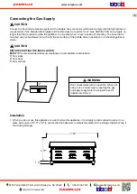 Preview for 5 page of Camplux GG201S Instructions For Installation And Use Manual