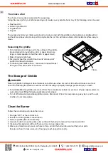 Preview for 10 page of Camplux GG201S Instructions For Installation And Use Manual