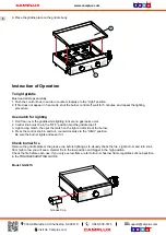 Preview for 10 page of Camplux GG301S Instructions For Installation And Use Manual