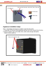 Preview for 22 page of Camplux RS264 Instructions For Installation And Use Manual