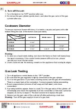 Предварительный просмотр 8 страницы Camplux TC01GB Instructions For Installation And Use Manual