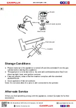 Предварительный просмотр 10 страницы Camplux TC01GB Instructions For Installation And Use Manual