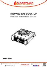 Camplux TC01SS Instructions For Installation And Use Manual preview