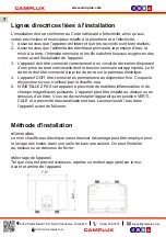 Предварительный просмотр 20 страницы Camplux TE04 Use & Care Manual