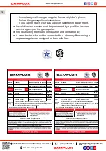 Preview for 4 page of Camplux WA686M-NG Use & Care Manual