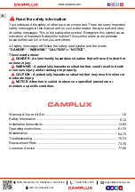 Preview for 8 page of Camplux WA686M-NG Use & Care Manual