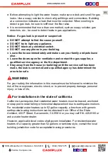 Preview for 13 page of Camplux WA686M-NG Use & Care Manual