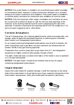 Preview for 37 page of Camplux WA686M-NG Use & Care Manual