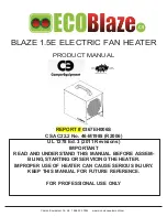 Campo Equipment BLAZE 1.5E Product Manual preview