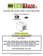 Preview for 2 page of Campo Equipment BLAZE 9E Product Manual