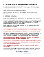 Preview for 3 page of Campo Equipment ECOBlaze 200D Turbo Installation Instructions Manual