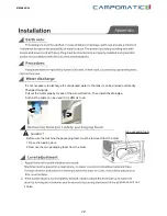 Предварительный просмотр 20 страницы Campomatic CD907I Instruction Manual