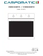 Campomatic CW6GGBTX Instruction Manual preview