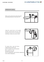 Предварительный просмотр 8 страницы Campomatic FR360SS Instruction Manual