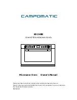 Campomatic KOC60BI Owner'S Manual предпросмотр