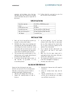 Preview for 4 page of Campomatic KOR22A2 Instruction Manual