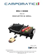 Campomatic RG1300 duo Instruction Manual preview