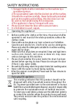 Предварительный просмотр 7 страницы Campomatic TL747M Owner'S Manual