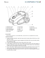 Предварительный просмотр 4 страницы Campomatic VC2200B PRO Super Silent Instruction Manual