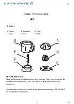 Preview for 7 page of Campomatic vitaSqueeze J25 Instruction Manual