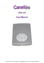 Camrivox UTA-151 User Manual предпросмотр