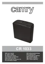 camry CR 1033 User Manual preview