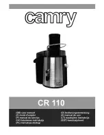 camry CR 110 User Manual preview