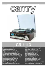 camry CR 1113 User Manual preview