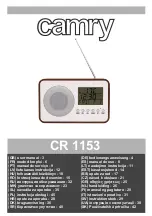 Preview for 1 page of camry CR 1153 User Manual