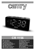 Предварительный просмотр 1 страницы camry CR 1156 User Manual