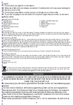Предварительный просмотр 4 страницы camry CR 1164 User Manual