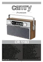 camry CR 1183 User Manual предпросмотр