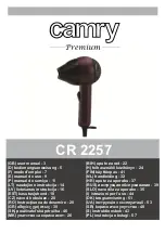 camry CR 2257 User Manual предпросмотр