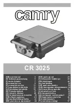 camry CR 3025 User Manual preview