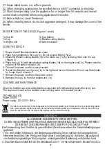 Preview for 4 page of camry CR 4069 User Manual