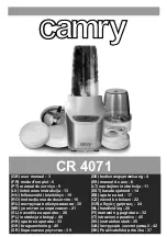 camry CR 4071 User Manual preview