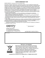 Preview for 12 page of camry CR 4104 User Manual