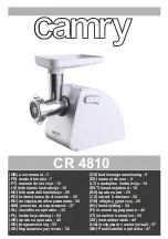 Предварительный просмотр 1 страницы camry CR 4810 User Manual