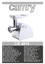 camry CR 4810 User Manual preview