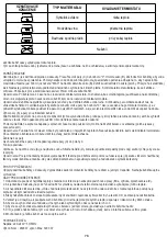 Preview for 76 page of camry CR 5025 User Manual