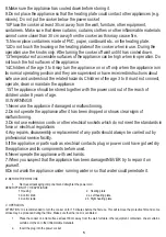 Предварительный просмотр 5 страницы camry CR 6511 User Manual