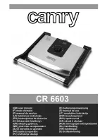 camry CR 6603 User Manual preview