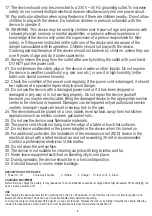 Предварительный просмотр 4 страницы camry CR 7019 User Manual