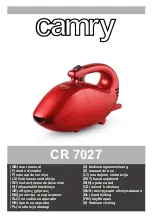 camry CR 7027 User Manual preview