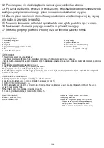 Предварительный просмотр 39 страницы camry CR 7027 User Manual
