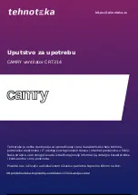 Предварительный просмотр 1 страницы camry CR 7314 User Manual